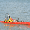 Richard Ofner trolling for muskie in a kayak