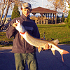 Chris with a Spotted Muskellunge