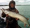 Zach Price with a Spotted Muskellunge